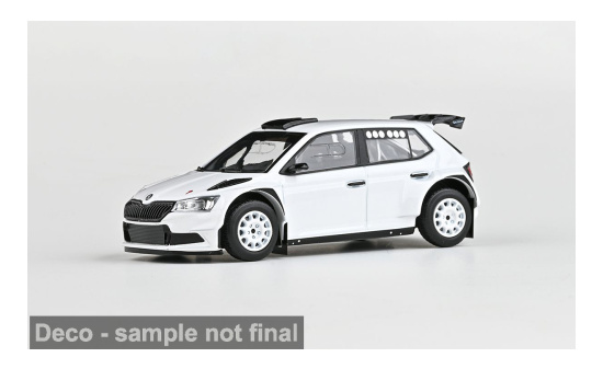 Abrex ABR143XAB-606Eg Skoda Fabia III FL Rally2 Evo - weiss - Vorbestellung 1:43