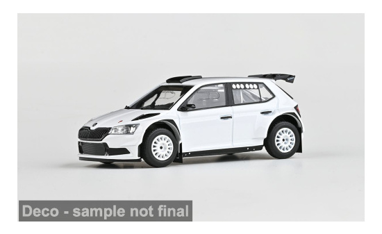 Abrex ABR143XAB-606E2 Skoda Fabia III FL Rally2 Evo - weiss - Vorbestellung 1:43