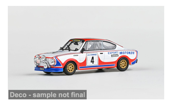 Abrex ABR143XABS-501TL Skoda 130RS - Rallye Skoda 1978 - S.Kvaizar - J.Kotek - Vorbestellung 1:43