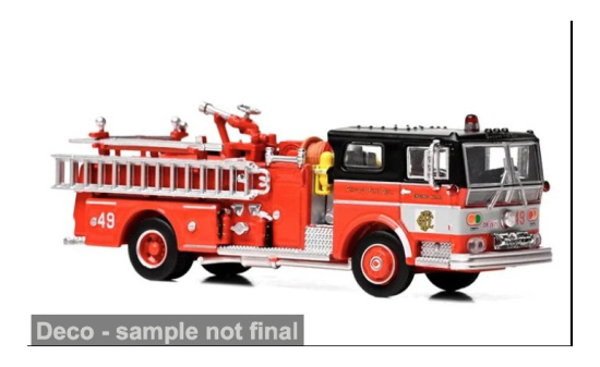 Iconic Replicas ICRIR87-0648 Ward LaFrance Fire Engine - Chicago Fire Department - Vorbestellung 1:87