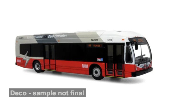 Iconic Replicas ICRIR87-0503 Nova Bus LFSE Transit Bus - San Francisco Muni - Vorbestellung 1:87