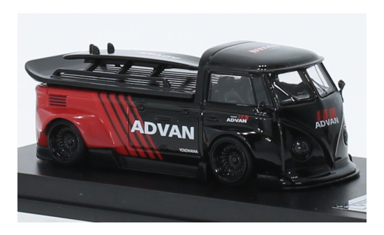 Lang Feng Model LFM-T1-ADVAN VW T1 Pick Up RWB - Advan 1:64