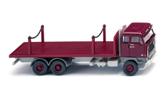 Wiking 044701 Rungenpritschen-Lkw (Volvo F88) - weinrot 1:87