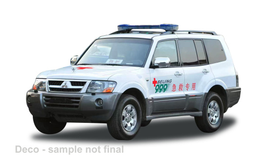 Sun Star SUN5836 Mitsubishi Pajero V73 - Beijing Red Cross Rescue Service Center - Vorbestellung 1:18