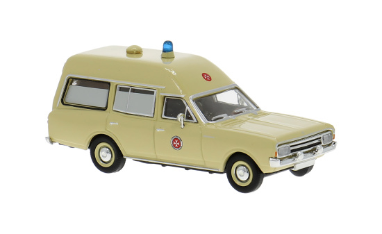Brekina BRE20672 Opel Rekord C KTW - Johanniter Unfall Hilfe 1:87