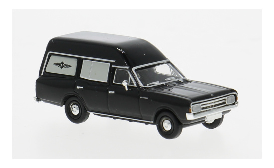 Brekina BRE20677 Opel Rekord C Bestattungswagen - schwarz - Vorbestellung 1:87