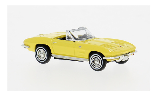 Brekina BRE18030 Chevrolet Corvette C2 Cabrio - hellgelb - Vorbestellung 1:87