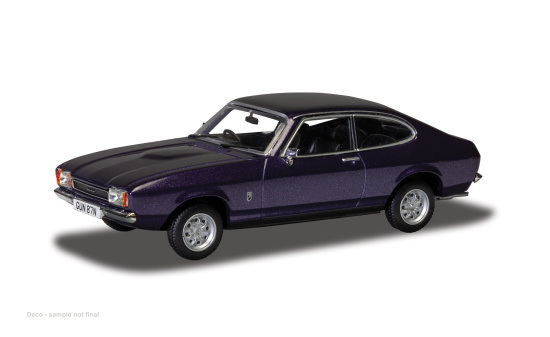 Vanguards VANVA15407 Ford Capri MK II - dunkelviolett , schwarz - Vorbestellung 1:43