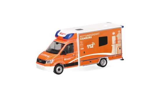 Herpa 099196 MAN TGE Fahrtec Rettungswagen 