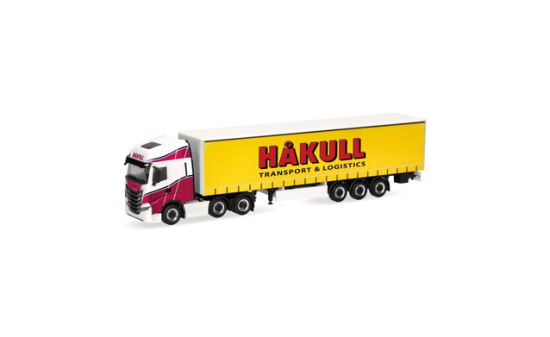 Herpa 320757 Iveco S-Way Gardinenplanen-Sattelzug 