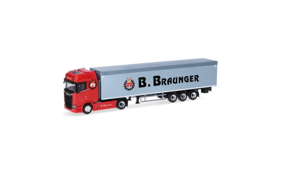 Herpa 321136 Scania CS 20 Hochdach Schubboden-Sattelzug 