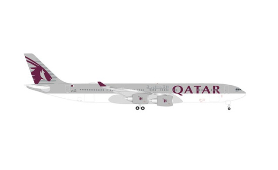 Herpa 538923 Qatar Amiri Flight Airbus A340-500 - A7-HHH - Vorbestellung 1:500