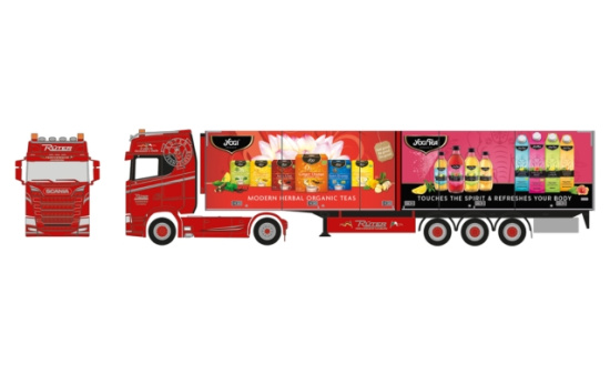 Herpa 943895 Scania CS 20 Hochdach Kühlkoffer-Sattelzug 