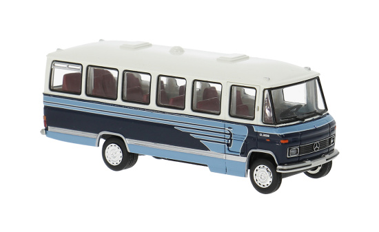 Brekina BRE36750 Mercedes O 309 - weiss , blau - Vorbestellung 1:87
