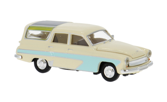 Brekina BRE27124 Wartburg 311 Camping - hellbeige , hellblau 1:87