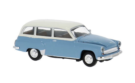 Brekina BRE27193 Wartburg 311 Kombi - hellblau , weiss 1:87