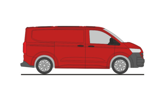 Rietze 11711 Volkswagen Transporter T7 Kasten KR FD intensive red, 1:87 