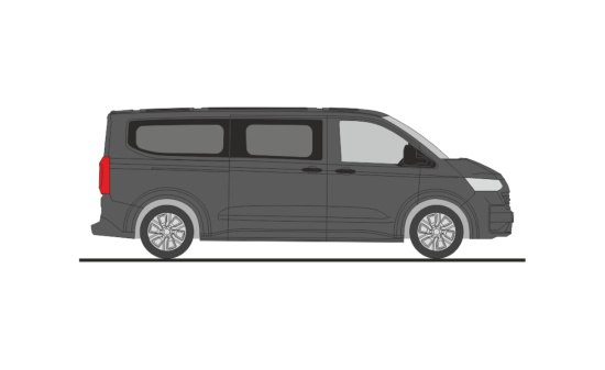 Rietze 11720 Volkswagen Transporter T7 Bus LR FD stone grey, 1:87 