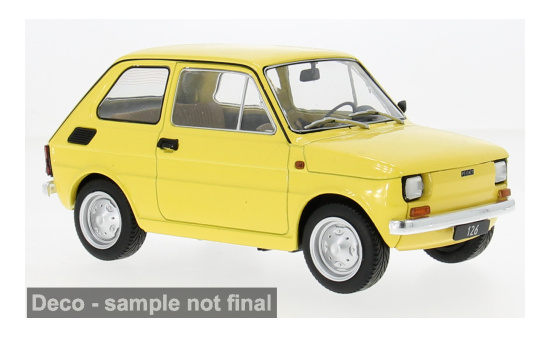 MCG MCG18667 Fiat 126 - gelb - Vorbestellung 1:18