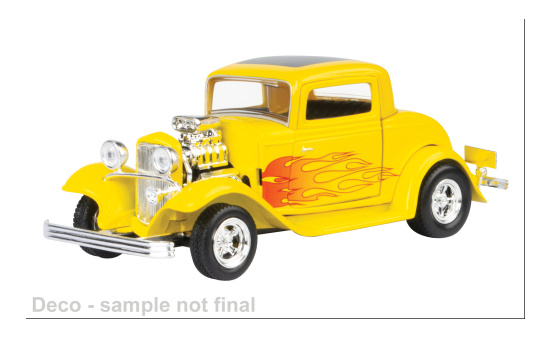Motormax MOM79885 Ford Coupe - gelb , orange - Vorbestellung 1:24