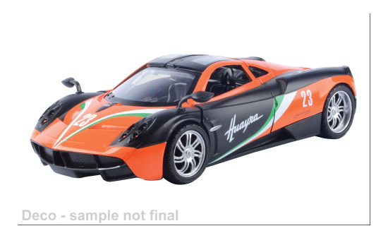 Motormax MOM73798 Pagani Huayra - orange , schwarz - Vorbestellung 1:24