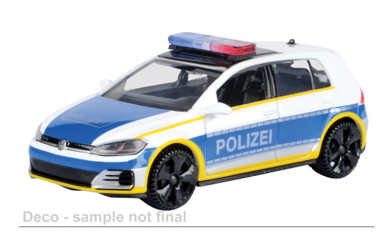Motormax MOM79491 VW Golf A7 GTi - Polizei - Vorbestellung 1:43