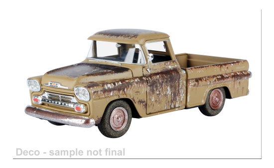 Motormax MOM79072 Chevrolet Apache Fleetside Pick Up - dunkelbeige , Dekor - Vorbestellung 1:24