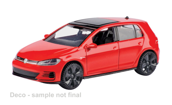 Motormax MOM79338 VW Golf A7 GTi - rot , schwarz - Vorbestellung 1:43