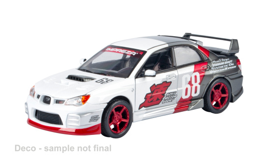 Motormax MOM73913 Subaru Impreza WRX STi - weiss , grau - Vorbestellung 1:24