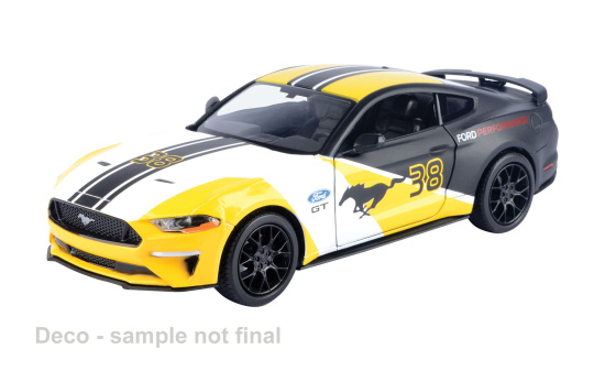 Motormax MOM73911 Ford Mustang GT - gelb , schwarz - Vorbestellung 1:24