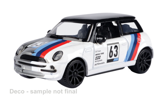 Motormax MOM79415 Mini Cooper - weiss , Dekor - Vorbestellung 1:43