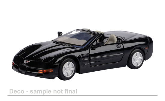 Motormax MOM4001 Chevrolet Corvette - schwarz - Vorbestellung 1:43