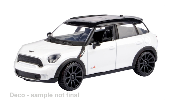 Motormax MOM4078 Mini Cooper S Countryman - weiss , schwarz - Vorbestellung 1:43
