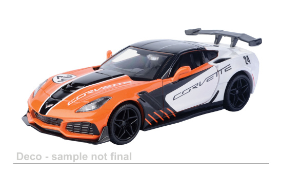 Motormax MOM73796 Chevrolet Corvette ZR1 - orange , schwarz - Vorbestellung 1:24