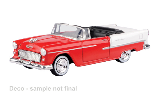 Motormax MOM73824AC Chevrolet Bel Air - rot , weiss - Vorbestellung 1:43