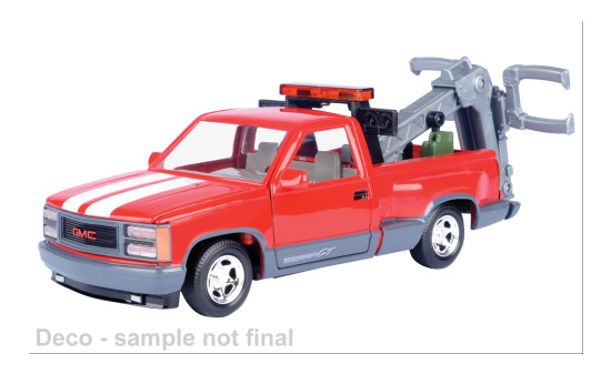 Motormax MOM75348 GMC Sierra GT Pick Up - rot , grau - Vorbestellung 1:24