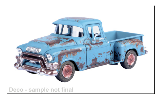 Motormax MOM79071 GMC Blue Chip Pick Up - blau , Dekor - Vorbestellung 1:24