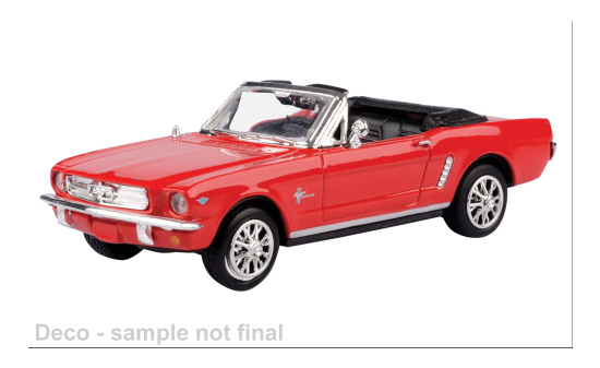 Motormax MOM73815AC Ford Mustang - rot , schwarz - Vorbestellung 1:43