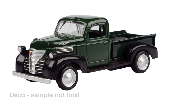 Motormax MOM4044 Plymouth Pick Up - dunkelgrün , schwarz - Vorbestellung 1:43