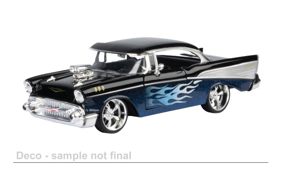 Motormax MOM79886 Chevrolet Bel Air - schwarz , blau - Vorbestellung 1:24