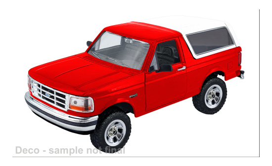 Motormax MOM79399RED Ford Bronco - rot , weiss - Vorbestellung 1:24