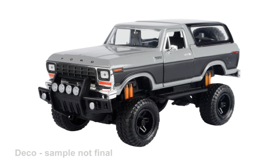 Motormax MOM79148 Ford Bronco - hellgrau , dunkelgrau - Vorbestellung 1:24