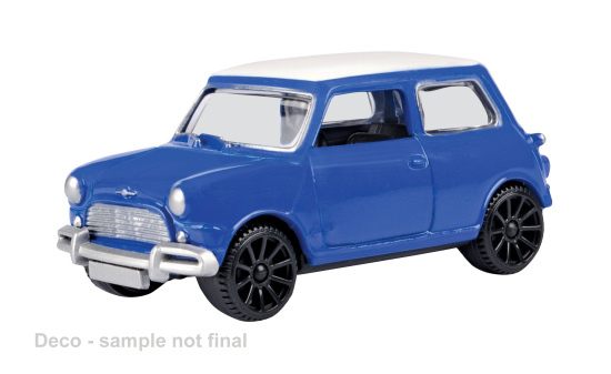 Motormax MOM4018 Mini Cooper - blau , weiss - Vorbestellung 1:43
