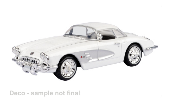 Motormax MOM73826AC Chevrolet Corvette - weiss - Vorbestellung 1:43