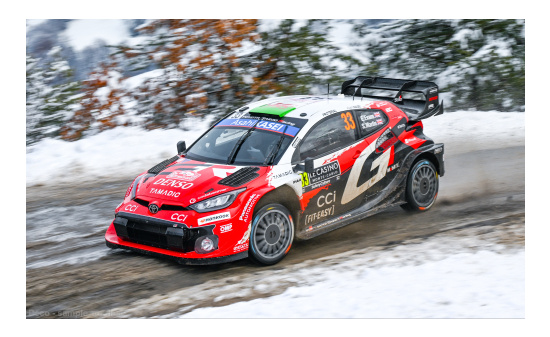 IXO IXO18RMC269B.22 Toyota GR Yaris Rally1 - Rallye Monte Carlo - E.Evans - S.Martin - Vorbestellung 1:18