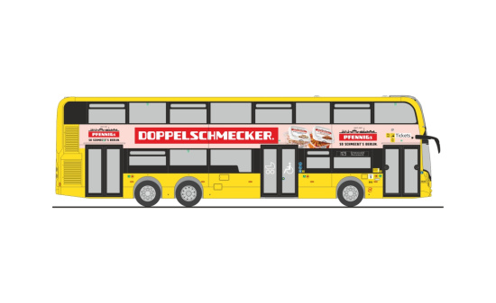 Rietze 78030 Alexander Dennis Enviro500 BVG - Pfennigs Doppelschmecker, 1:87 
