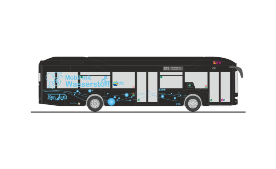 Rietze 77020 Solaris Urbino 12´19 Hydrogen Rurtalbus, 1:87 
