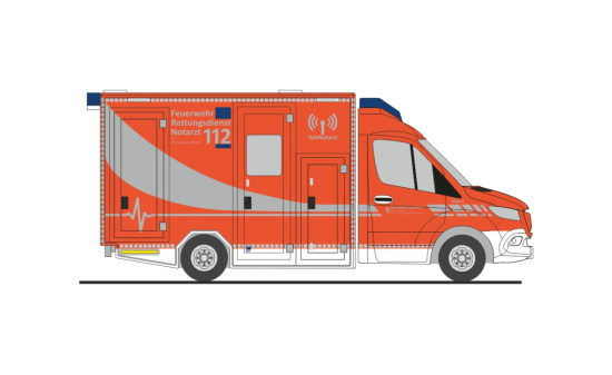 Rietze 76118 GSF RTW ´18 Rettungsdienst Hochsauerlandkreis, 1:87 