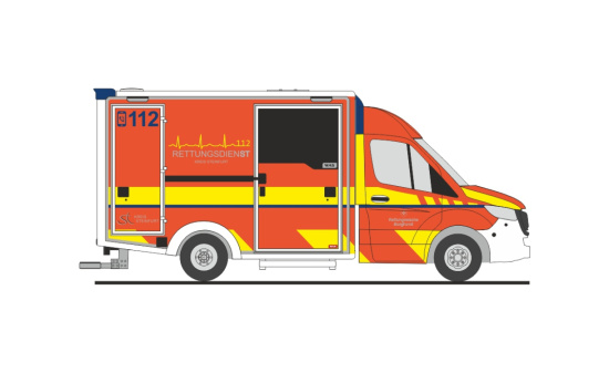 Rietze 76097 WAS Design-RTW ´18 Rettungsdienst Kreis Steinfurt, 1:87 
