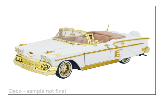 Motormax MOM79222 Chevrolet Impala - weiss , gold - Vorbestellung 1:24